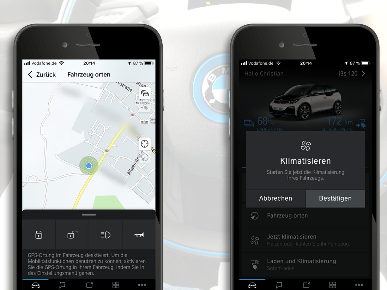 Überblick und Funktion der BMW App Connected(drive) im BMW i3